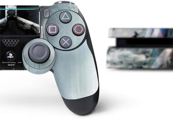 Skinit Decal Gaming Skin Compatible with PS4 Slim Bundle - Officially Licensed DC Comics Batman Black Mirror Cover #1 Design