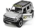Jada Toys Just Trucks 1:24 2021 Ford Bronco Die-cast Car Gray with Tire Rack, Toys for Kids and Adults