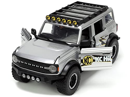 Jada Toys Just Trucks 1:24 Ford Bronco Gris miniatura 1