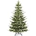 Produktbild YITAHOME Künstlicher Weihnachtsbaum mit Beleuchtung Aspen Fir, 6,5ft (ca. 2m) Christbaum mit Kristall-Dekoration, Elegante Weihnachtsdekoration mit 900 PE- und PVC-Mischzweigen, 500 Lichter, grün