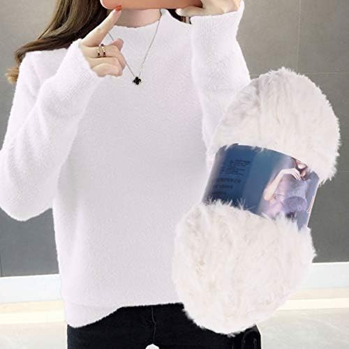 Healifty 2pcs Chunky Wool Knitting Yarn Big White Imitation Knitting Yarn Wool Soft Fluffy Yarn for Clothes Scarf