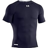 Under Armour Men's HeatGear Sonic Compression Short Sleeve, Midnight Navy/white, XX-Large