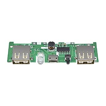 INVENTO 1pcs 5V 1A 2A Double Micro USB Step-Up Power Bank Module Lithium ion Battery Charging Board Boost Converter Usb For DIY Power Bank circuit Charger deal from amazon INVENTO 1pcs 5V 1A 2A Double Micro USB Step-Up Power Bank Module Lithium ion Battery Charging Board Boost Converter Usb For DIY Power Bank circuit Charger deal from amazon