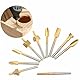 10 Stück HSS Fräser Set, HSS hohe Härte Rotary Holzschnitzerei Fräser Set mit 1/8-Zoll-Schaft, Mehrzweck Fräser Set, für Heimwerker, Holzarbeiten, Schnitzen, Gravieren,