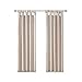 Madison Park Emilia Faux Silk Single Curtain with Privacy Lining, DIY Twist Tab Top, Window Drape for Living Room, Bedroom and Dorm, 108