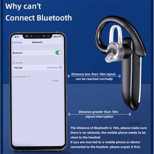 Audífonos Bluetooth inalámbricos con estuche de carga 500mAh miniatura 6