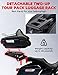 Amazicha Detachable Two 2 Up Tour Pack Pak Luggage Rack Mounting Rack Black Compatible for Harley Davidson Touring Street Glide/Electra Glide/Road Glide/Road King 2014-2024