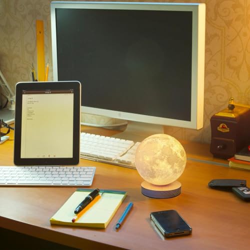 Lampe au clair de lune à LED 3 couleurs avec télécommande - 3