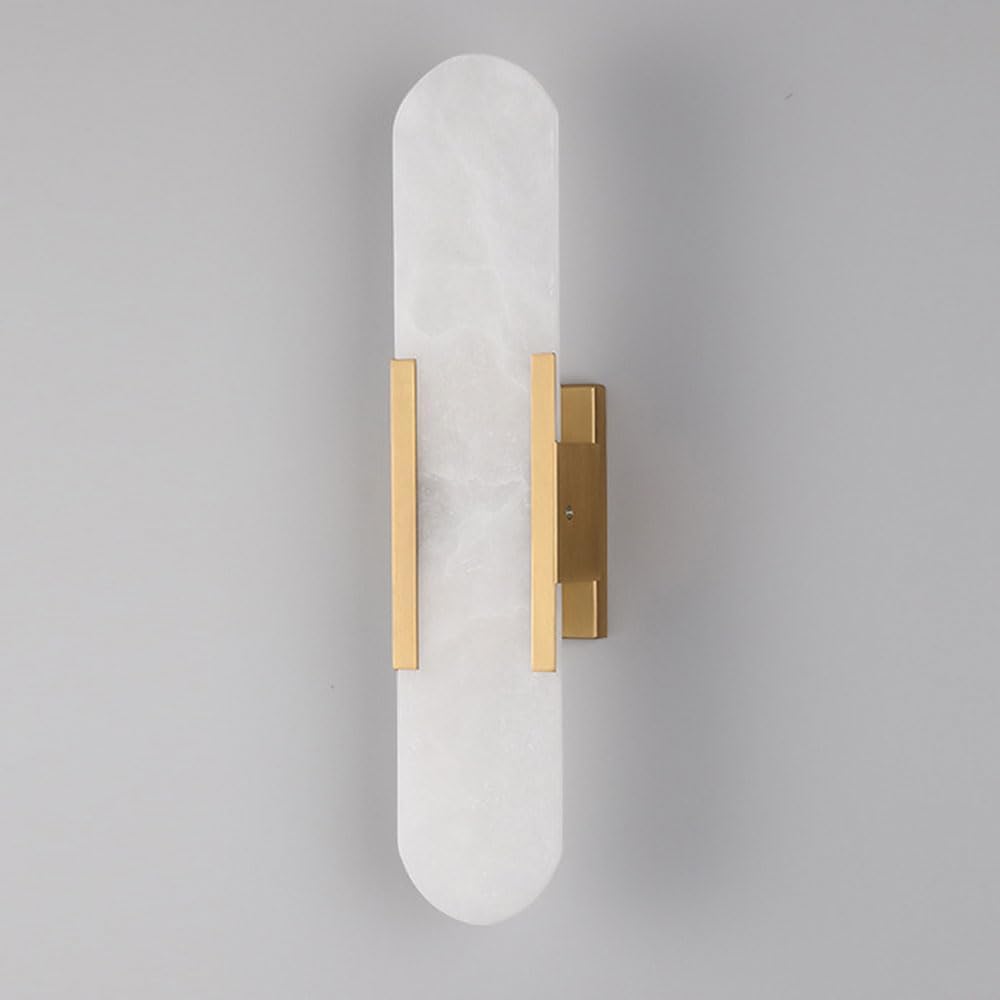 Cloud Marble Stone Wall Sconces Lamp Gold Metal Nordic Geometric Wall Mount Lights Indoor Wall Lighting Fixture for Living Room Hallway Home Decoration Modern Headboard Night Light
