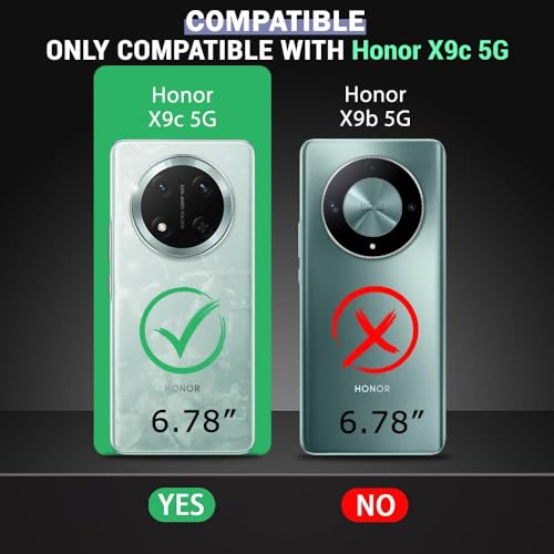 Image of REALCASE Model Back Cover Case | Stylish Frameless Matte Hard Back Skin | Soft TPU Shock Proof Bumper Back Cover Case for Model 5G (Blue, Honor X9C 5G)