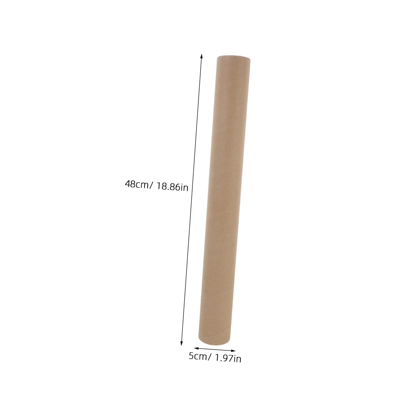 OFFSCH High-strength Kraft Paper Tube Round Mailing Tube for Posters Maps Documents Cap