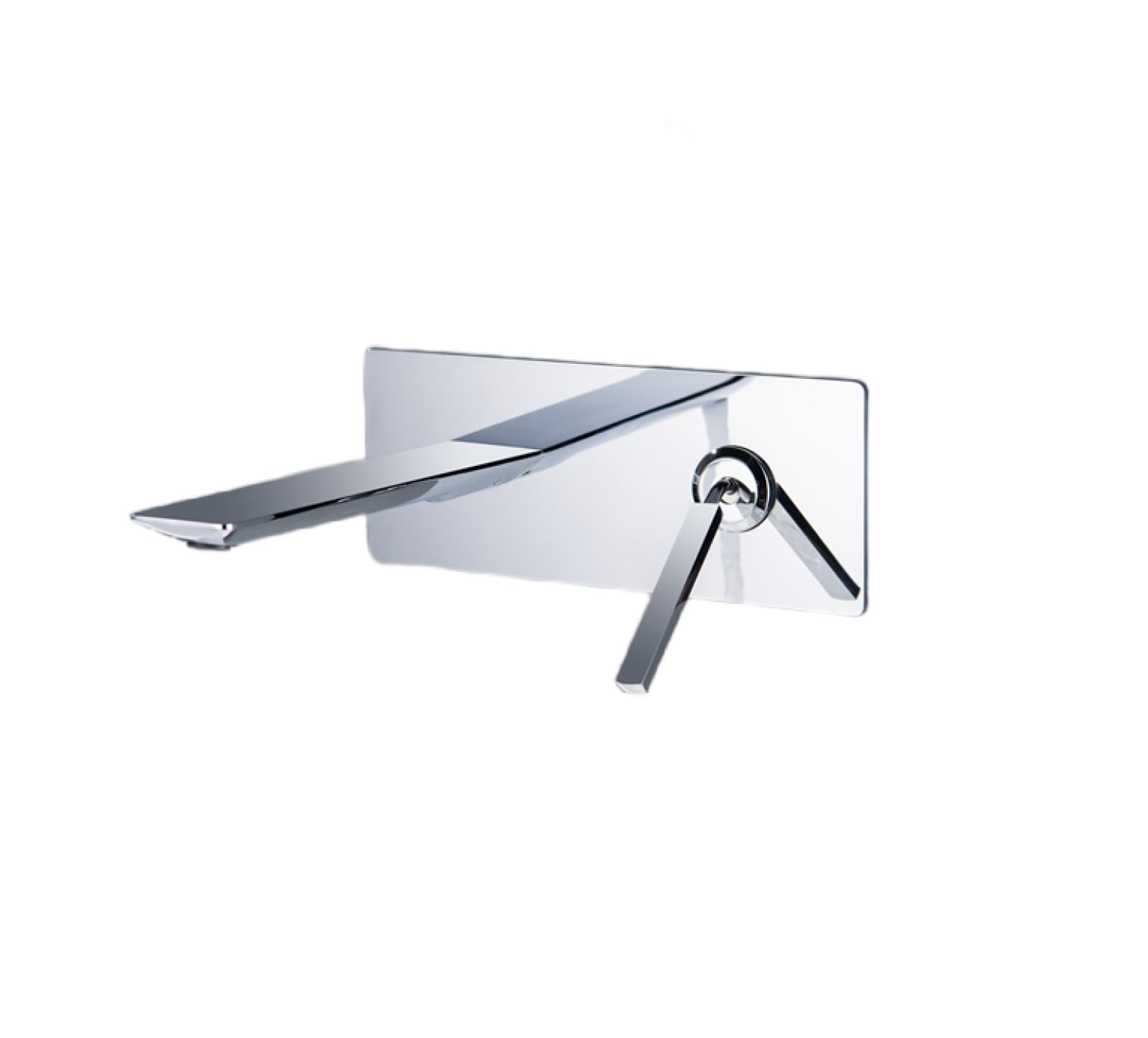MGNSJGYXN Basin Tap Mixer Full Copper Wall-Mounted Hot and Cold Faucet Gray Black Bathroom Wash Basin Pre-Embedded Concealed Wall Discharge Faucet Silver Panel