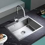 KEOKBON – KEOKBON Spülbecken Küche 55x45cm Edelstahl, Nano Silber