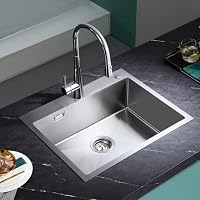 KEOKBON – KEOKBON Spülbecken Küche 55x45cm Edelstahl, Nano Silber