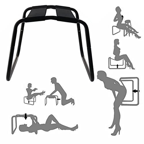 Sex Position Enhancer Chair Sex Furniture Positions Bouncing Mount Stools For Bedroom Bathroom Weightless Love Position Aids Chair Novelty Toy For Couples Adult Games (Black) #TOP2