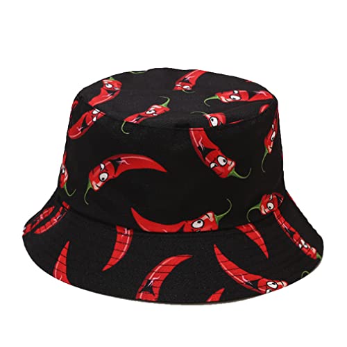 Image of Quanhaigou Bucket Hat for Men Women,Packable Reversible Printed Sun Hats,Fisherman Outdoor Summer Travel Hiking Beach Caps
