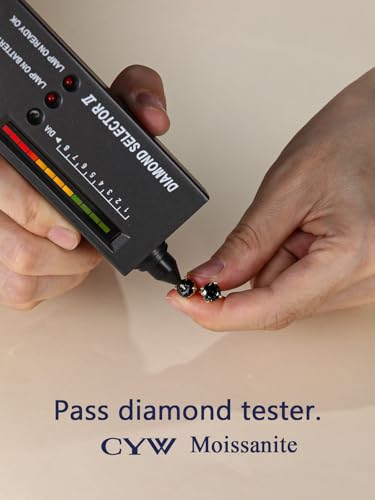 Moissanite/Emerald/Saphhire/Ruby Stud Earrings, Solid 925 Sterling Silver Hypoallergenic, Using CNC Technology, 4mm/5mm/6.5mm/8mm Round Studs, Pretty Everyday Post Earrings4