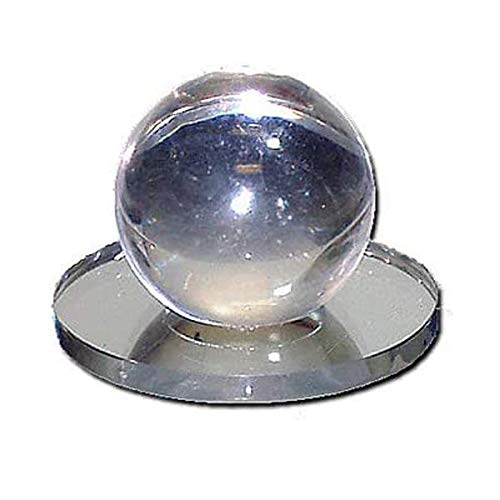 Bouton boule miroir adhésif 5,1 cm en acrylique transparent CRL pour meuble