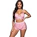 Produktbild LoveLeiter Sexy Dessous Set Damen Spitze Lingerie Reizwäsche Erotik Babydoll Nachtwäsche Für Sex Reizwäsche Nachtwäsche Unterwäsche Spitzen Bralette-BH und Slip