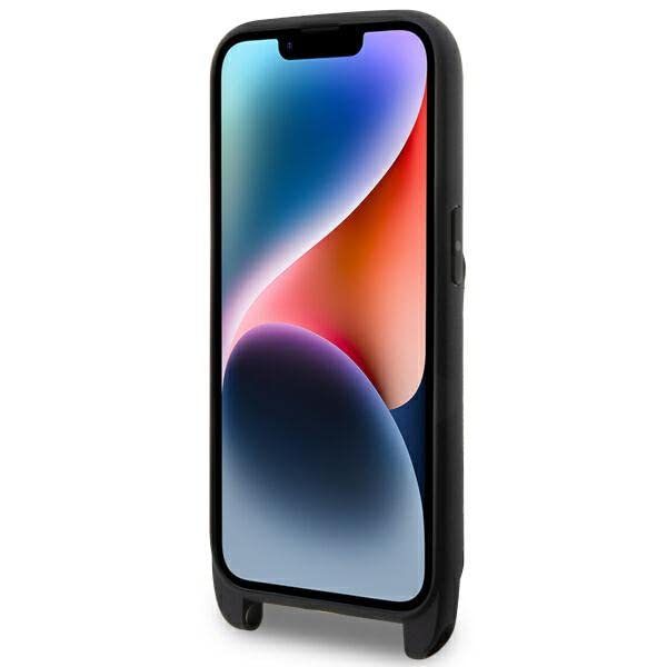Custodia IPhone 14 Pro Max Karl Lagerfeld - Saffiano Con Tasche Per Carte E Cinturino