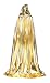 beautifulfashionlife Hooded Cloak Role Cape Plus size Adult Play Costume Shining Gold 170cm