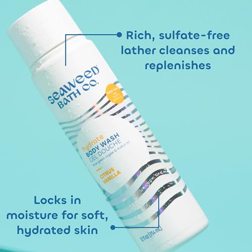 Seaweed-Bath-Co-Hydrate-Body-Wash-Citrus-Vanilla-Scent-12-Ounce-Pack-of-2-Shower-Gel-for-Men-Women-Vegan-Paraben-Free-Sulfate-Free-Cruelty-Free