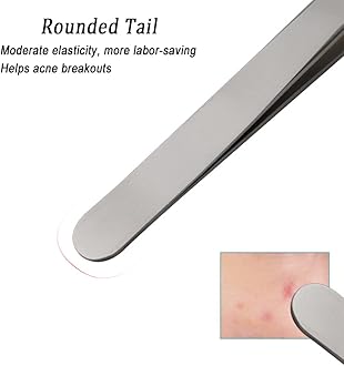 Professional Blackhead Remover Pimple Popper Tool,Comedones Extractor Acne Removal Tweezers for Blemishs，Whitehead Popping,Zit Removing for Nose Face,Stainless Steel Makeup Tool