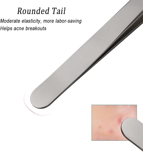 Miniatura 6 de Pinzas faciales profesionales para eliminar puntos negros 3 piezas de precisión para espinillas de punta blanca Ance Blemishs Comedones herramienta