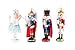 Clever Creations Nutcracker Suite 4 Pack 5 Inch Traditional Wooden Nutcracker Ornaments, Festive Christmas Tree Décor
