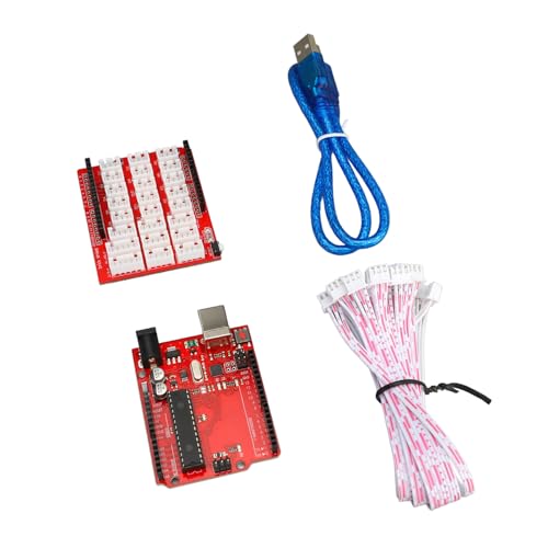 FTVOGUE Development Board Learning Kit, ABS Plastic Programming Learning Kit with Sensors LED Module and Cables, Graphical Programming for Beginners Students Classroom Practice - Image 7