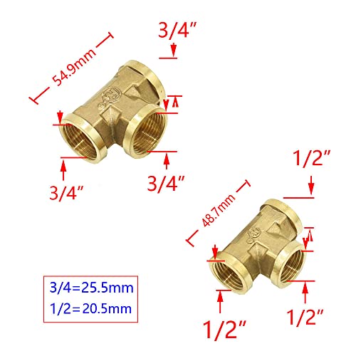Tee de cobre 1/2 precio 20 Imagen adicional