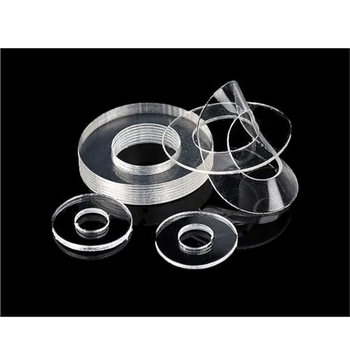 Rondelles d'arrêt M6 PVC souple transparent - Joint plat isolant Lkq (50 pièces)