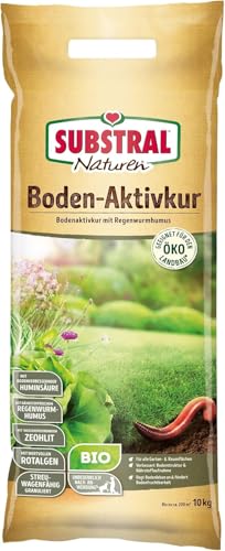 Substral Naturen Bio Bodenaktivkur, 10kg für 200m² - natürlicher Bodenaktivator und -verbesserer für Garten- und Rasen