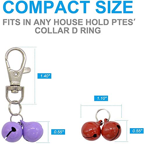 Barleygoo 30 Pack Pet Cat Dog Collar Bells For Potty Training, Colourful Cat Charm Bells For Collars Necklace Pendant Candy Colors #TOP2