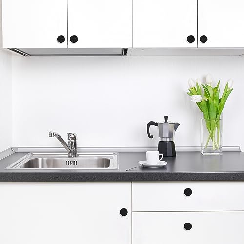 POVEFONK 30 Pack Matte Black Kitchen Cabinet Knobs Knurled Cabinet Knobs Black Drawer Knobs Kitchen Cabinet Hardware Handles - Image 2