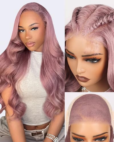 Arabella 22in 5x6 Glueless Human Hair Wigs – Rose Gold 210% Density