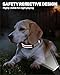 TagME Hundehalsband personalisiert, Reflektierendes gepolstertes Nylon Hundehalsband für mittelgroße Hunde mit Namen und Telefonnummer