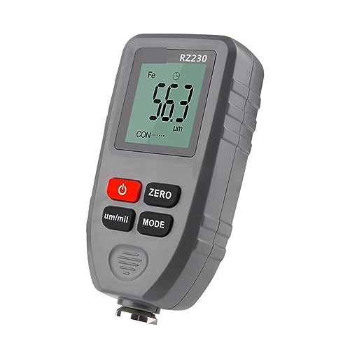 Paint Thickness Meter, RZ230 medidor digital portátil de espesor de recubrimiento 0-1300um para carrocería de automóvil miniatura 1