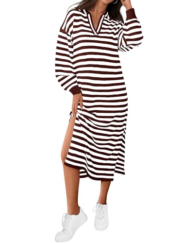 MASCOMODA Womens Fall Dresses 2024 Striped Sweater...