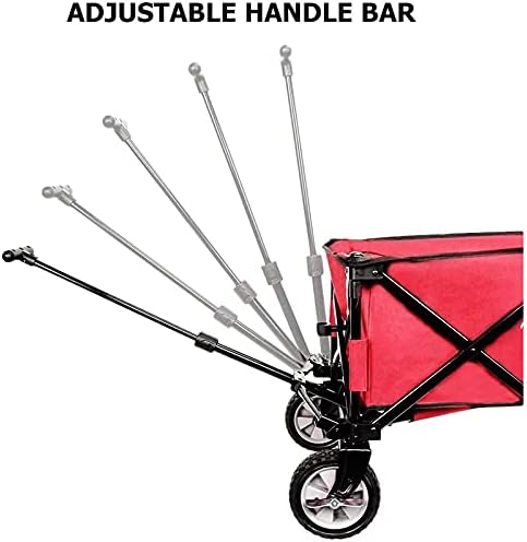 Shoppicart, Foldioutdoor Utility Wagon, Heavy Duty Garden Cart, Adjustable Handl - Shoppibeach Outdoors