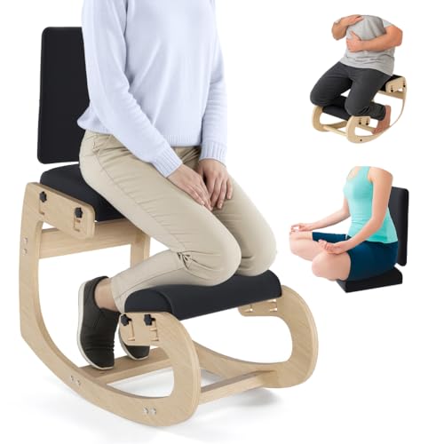 Mind Oasis Ergonomic Kneeling Chair with Back Support - Knee...