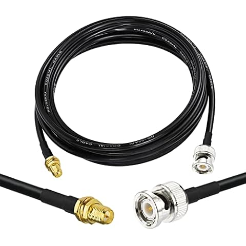 Superbat BNC to RP-SMA Cable 10ft BNC Male to RP-SMA Female Connector RG58 Coax Cable for SDR WiFi Antenna 3G/4G/GPS/Ham Radio etc Cover