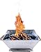 Stainless Steel Havan Kund with Wooden Handles for Pooja, Yajna, Havan Rituals – Portable Fire Pit for Home Temple & Spiritual Use