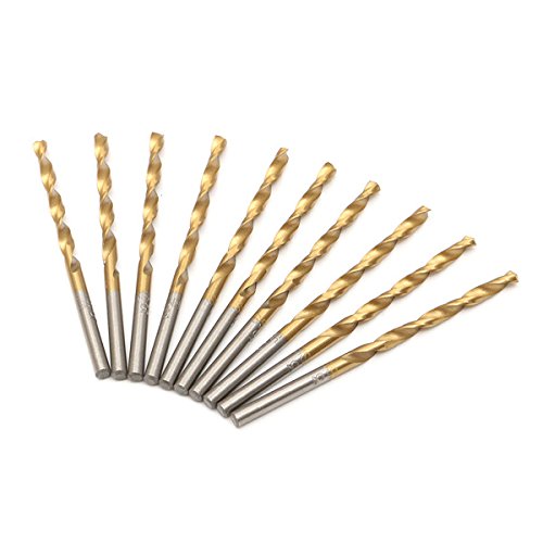 EsportsMJJ 99Pcs 1.5-10 mm Titanio Recubierto HSS Brocas Helicoidales Conjunto