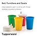 Tupperware Brand Bell Tumblers & Seals - 7 oz (200 mL) - Dishwasher Safe & BPA Free - Durable, Dripless Sippy Cup with Lid for Ages 6-24 Months