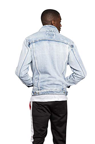 Image of VICTORIOUS Men's Distressed Denim Jacket