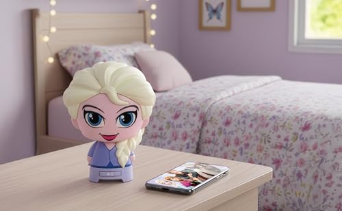 Image of eKids Disney Frozen Bluetooth Speaker with Rechargeable Battery, Portable Wireless Speaker (Frozen Elsa)