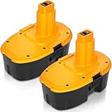2-Pack 3.6Ah 18V DC9096 DC9098 Replacement for Dewalt 18V XRP Battery Compatible with DC9099 DW9095 DW9099 DE9038 DE9039 DE9095 DW9095 DW9096 DW9098 DE9503 DC9182 Cordless Power Tools Battery