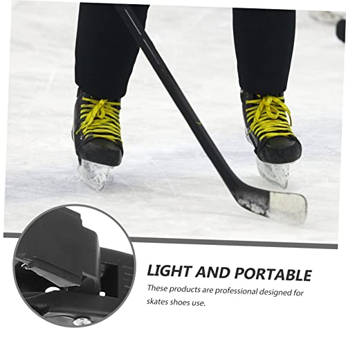 Baluue 2 Conjuntos fivela de skate sapato de patinação skate preto faixa preta patins alça de fivela