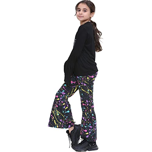 Image of A2Z 4 Kids Girls Love Crop Top T-Shirt And Splash Fashion Leggings Girls Pants Kids Outfit Sets Age 5-14 Years